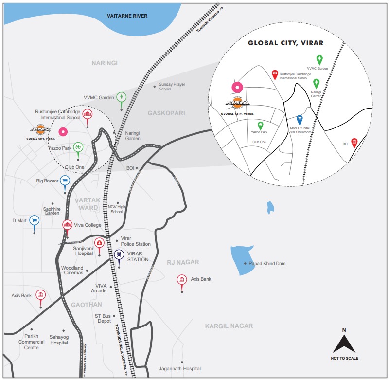 Evershine Amavi Location Map